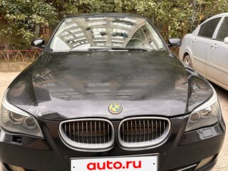 2008 BMW 5 серии 520i V (E60/E61) Рестайлинг, чёрный, 730000 рублей, вид 1
