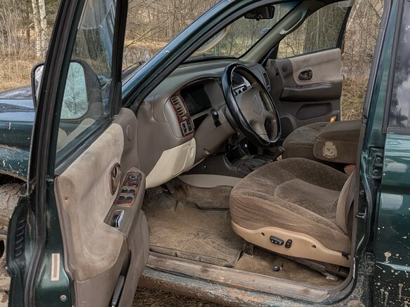 2001 Mitsubishi Montero Sport I, зелёный, 350000 рублей - вид 8