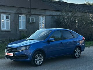 2019 Lada (ВАЗ) Granta I Рестайлинг, синий, 630000 рублей, вид 2