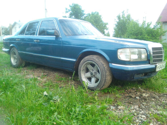 1982 Mercedes-Benz S-Класс 280 II (W126), синий - вид 2