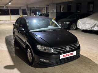 2018 Volkswagen Polo V Рестайлинг, чёрный, 1300000 рублей, вид 3