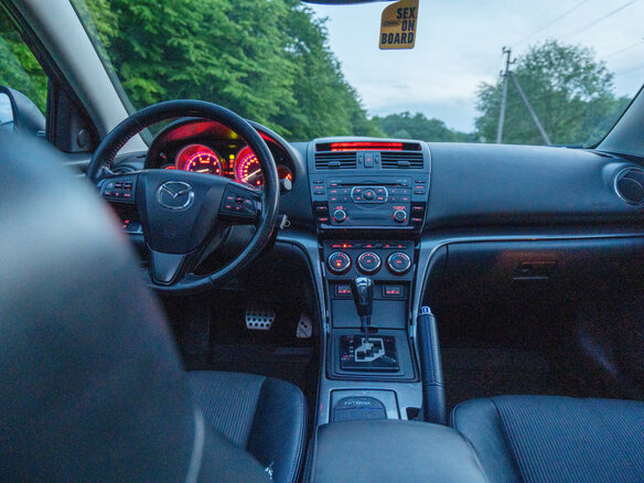 2011 Mazda 6 II (GH) Рестайлинг, чёрный - вид 8