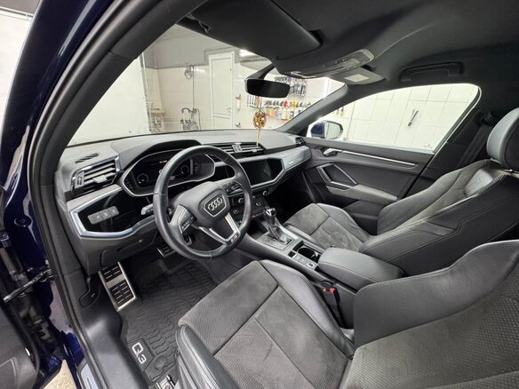 2021 Audi Q3 40 TFSI II (F3), синий, 3600000 рублей - вид 11