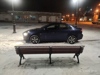2011 Mitsubishi Lancer X Рестайлинг, синий, 670000 рублей, вид 3