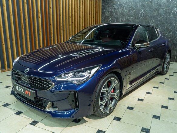 2019 Kia Stinger I, синий, 2750000 рублей - вид 4