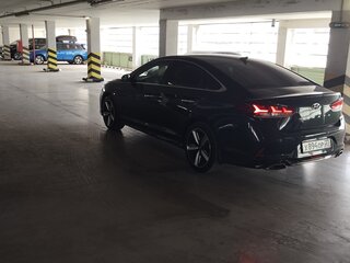 2017 Hyundai Sonata VII (LF) Рестайлинг, синий, 1800000 рублей, вид 4