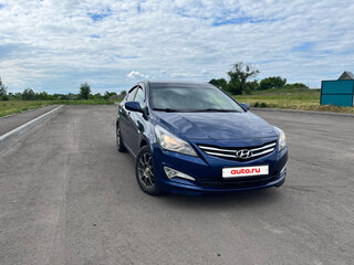 2014 Hyundai Solaris I Рестайлинг, синий, 750000 рублей, вид 2