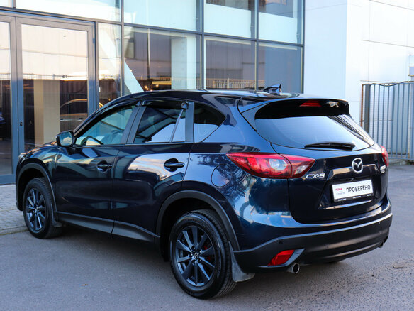 2015 Mazda CX-5 I Рестайлинг, синий, 1595000 рублей - вид 5