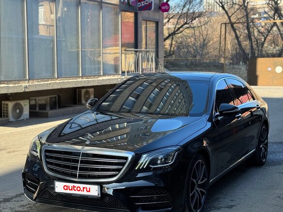 2018 Mercedes-Benz S-Класс 450 Long VI (W222, C217) Рестайлинг, чёрный, 4500000 рублей - вид 2