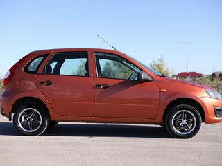 2013 Lada (ВАЗ) Kalina II, оранжевый, 319060 рублей, вид 4