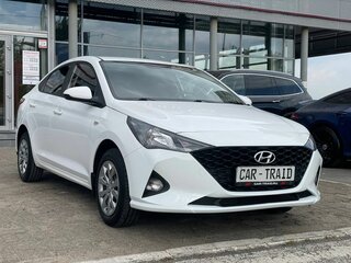 2021 Hyundai Solaris II Рестайлинг, белый, 1630000 рублей, вид 4