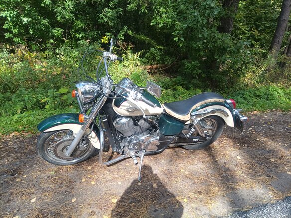 1998 Honda Shadow 400, зелёный, 290000 рублей - вид 2