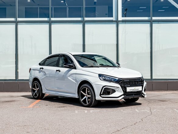 2023 Lada (ВАЗ) Vesta I Рестайлинг (NG), белый - вид 4