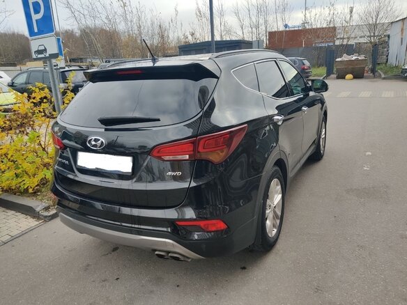 2016 Hyundai Santa Fe III Рестайлинг, чёрный, 2430000 рублей - вид 4