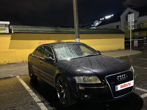 2006 Audi A8 II (D3) Рестайлинг, чёрный - вид 3