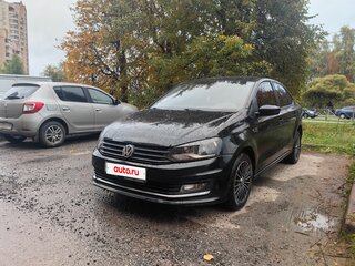 2016 Volkswagen Polo V Рестайлинг, чёрный, 750000 рублей, вид 1
