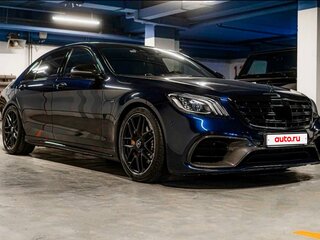 2018 Mercedes-Benz S-Класс AMG 63 AMG Long III (W222, C217) Рестайлинг, синий, 8200000 рублей, вид 3