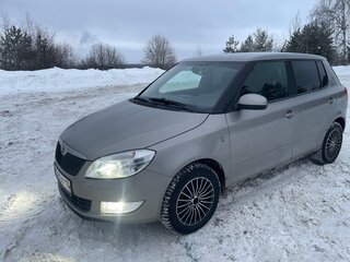 2013 Skoda Fabia II Рестайлинг, бежевый, 400000 рублей, вид 1