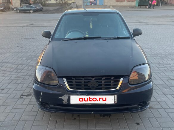 2004 Hyundai Accent II Рестайлинг, синий, 290000 рублей