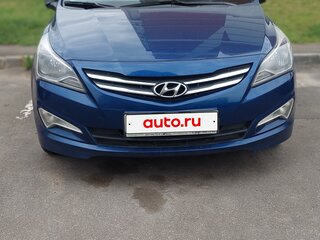 2015 Hyundai Solaris I Рестайлинг, синий, 1050000 рублей, вид 1