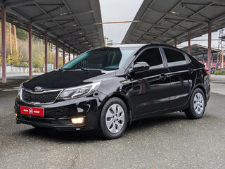 2016 Kia Rio III Рестайлинг, чёрный, 940000 рублей, вид 4