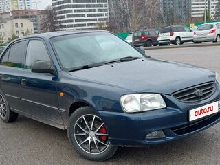 2010 Hyundai Accent ТагАЗ II, синий, 420000 рублей, вид 3