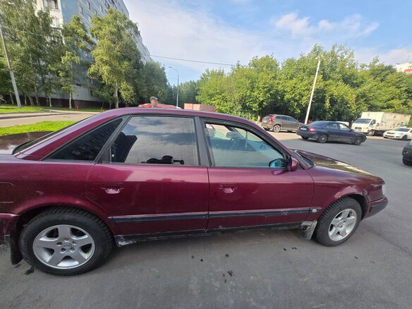 1995 Audi A6 I (C4), пурпурный, 230000 рублей - вид 2