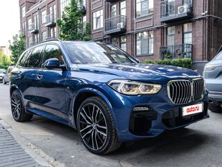 2019 BMW X5 40i IV (G05/G18), синий, 7400000 рублей, вид 2