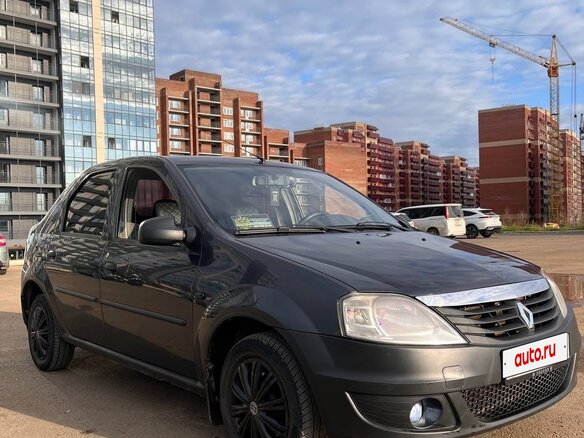 2010 Renault Logan I Рестайлинг, серый, 350000 рублей - вид 2