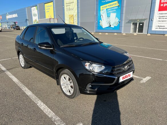 2022 Lada (ВАЗ) Granta I Рестайлинг, чёрный, 770000 рублей - вид 2