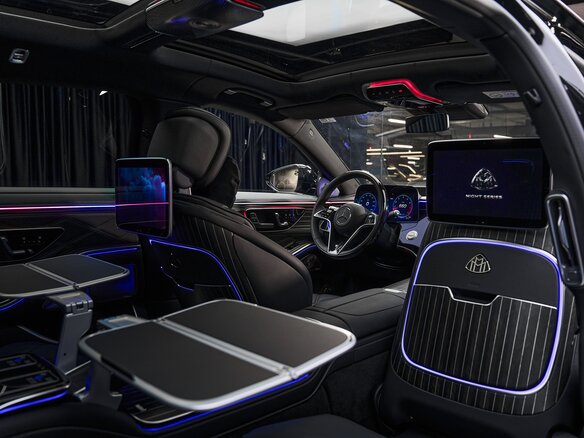 2026 Mercedes-Benz Maybach S-Класс 580 II (Z223) Рестайлинг, чёрный - вид 27