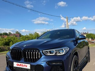 2022 BMW X6 40i III (G06), синий, 6000000 рублей, вид 3