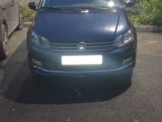2016 Volkswagen Polo V Рестайлинг, синий, 1200000 рублей, вид 4