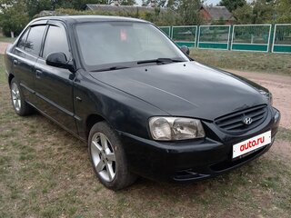 2007 Hyundai Accent ТагАЗ II, чёрный, 469000 рублей, вид 3