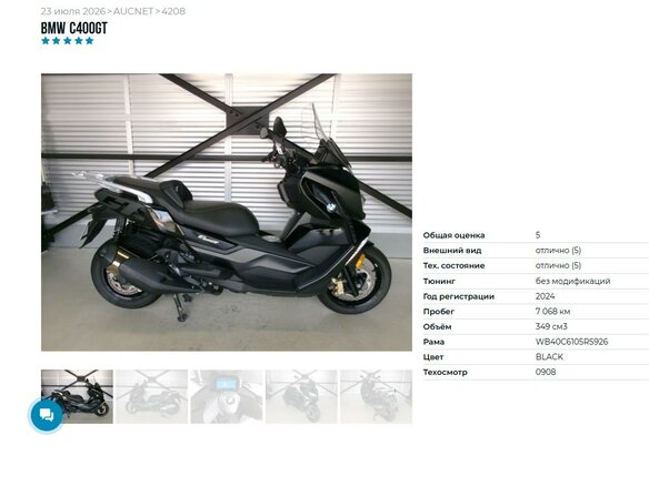 2024 BMW C 400 GT, чёрный, 799000 рублей - вид 5