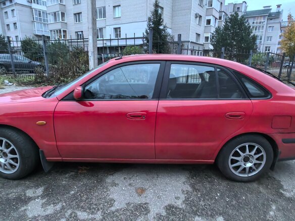 2001 Mazda 626 V (GF), красный, 150000 рублей - вид 8