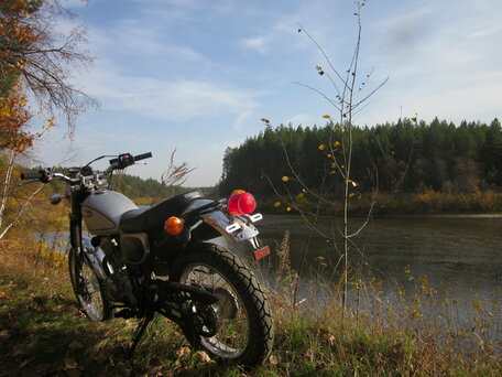 1997 Yamaha ST 225 Bronco, серый, 180000 рублей, вид 3