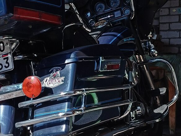 2003 Harley-Davidson Electra Glide, синий, 550000 рублей - вид 14