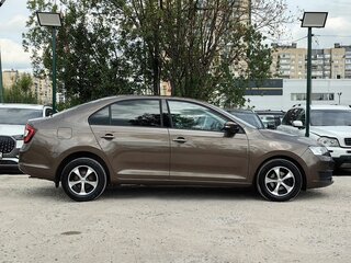2017 Skoda Rapid I Рестайлинг, коричневый, 1029000 рублей, вид 4