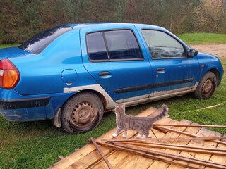 2002 Renault Symbol I Рестайлинг, синий, 140000 рублей, вид 3
