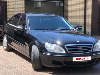 2002 Mercedes-Benz S-Класс 350 Long IV (W220) Рестайлинг, чёрный, 800000 рублей, вид 3