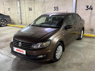 2019 Volkswagen Polo V Рестайлинг, коричневый, 1050000 рублей, вид 2