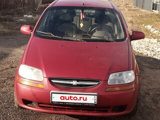 2004 Chevrolet Aveo I, красный, 160000 рублей, вид 2