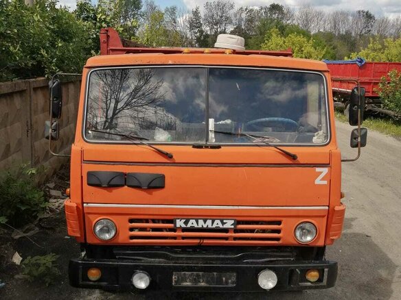 1989 КамАЗ 55102, оранжевый, 500000 рублей