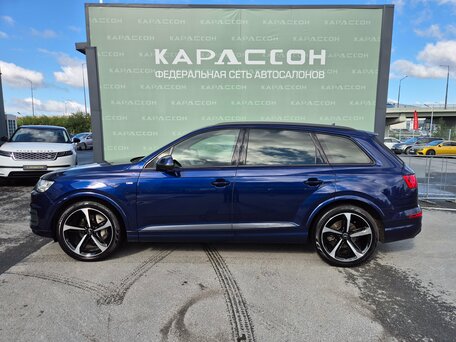 2019 Audi Q7 II (4M), синий, 3980000 рублей, вид 3