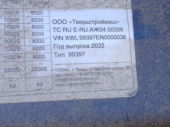 2022 Тверьстроймаш 99397, серый, 7213000 рублей - вид 7