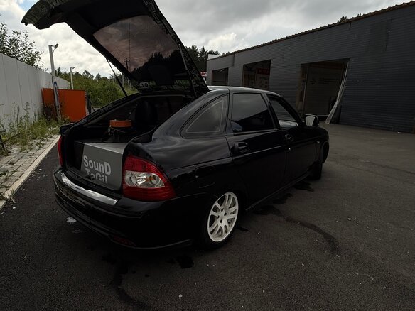 2009 Lada (ВАЗ) Priora I, чёрный, 449000 рублей - вид 7