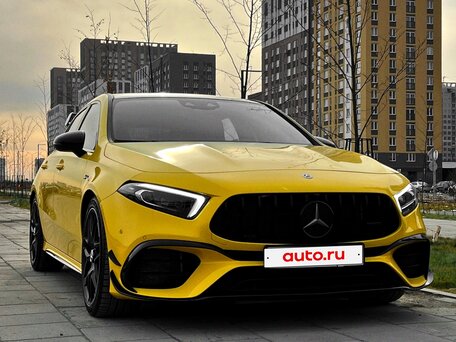 2019 Mercedes-Benz A-Класс AMG 45 AMG S II (W177), жёлтый, 4500000 рублей, вид 1