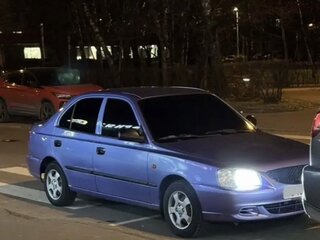 2007 Hyundai Accent ТагАЗ II, фиолетовый, 340000 рублей, вид 5