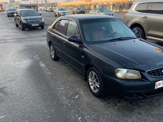 2002 Hyundai Accent II, чёрный, 185000 рублей, вид 3